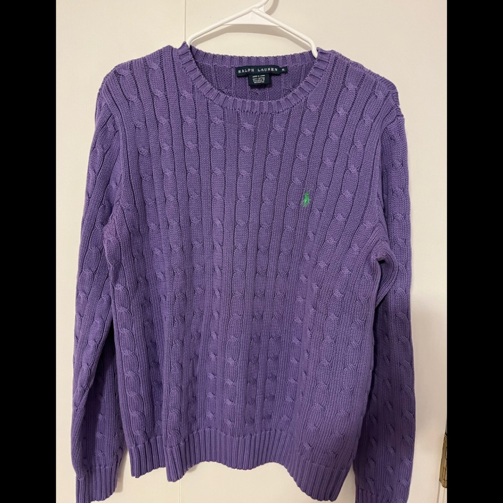 Ralph Lauren crew neck Cable sweater - size XL